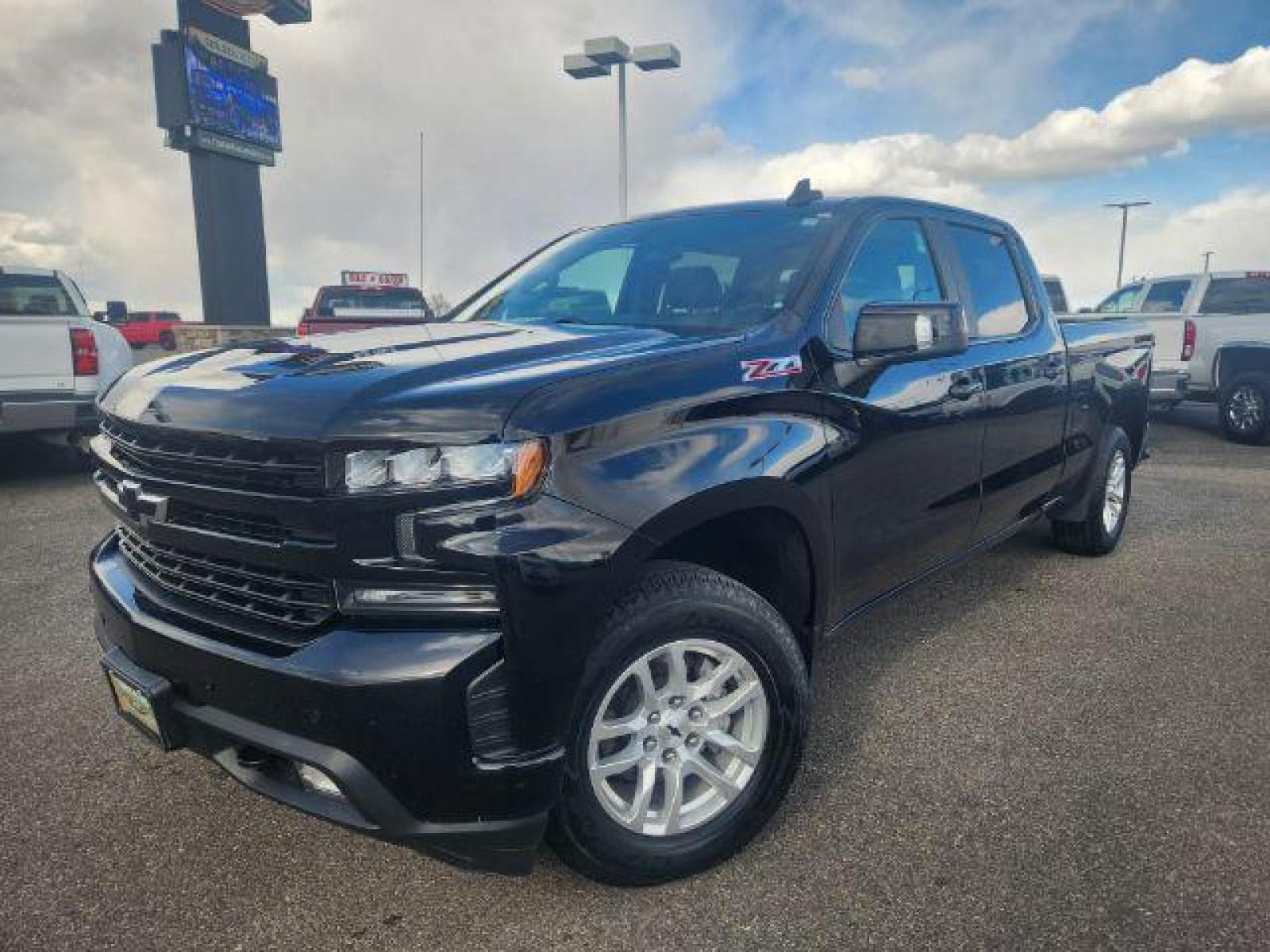 2020 Black /Jet Black, leather Chevrolet Silverado 1500 RST Crew Cab 4WD (1GCUYEEL3LZ) with an 6.2L V8 OHV 16V engine, Automatic transmission, located at 1235 N Woodruff Ave., Idaho Falls, 83401, (208) 523-1053, 43.507172, -112.000488 - Photo #1