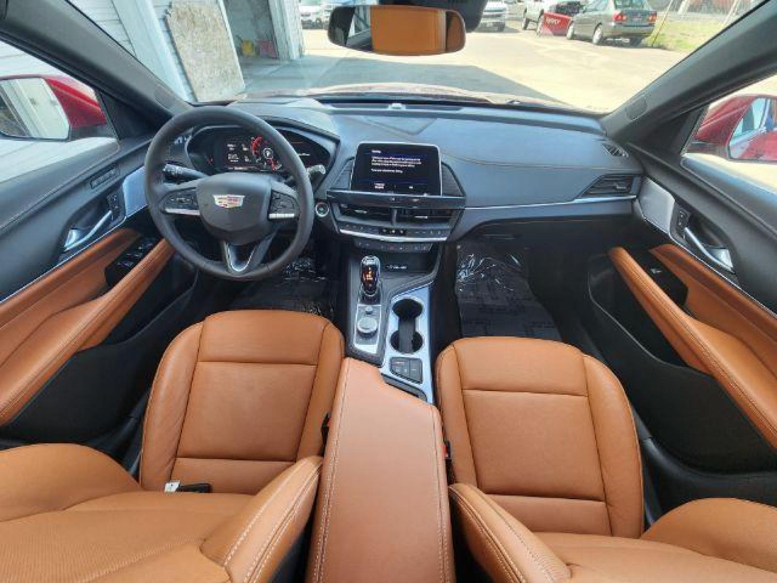 2022 Infrared Tintcoat /Cinnamon w/Jet Black Accents Cadillac CT4 Premium Luxury (1G6DF5RL7N0) with an 2.7L L4 DOHC 16V TURBO engine, 8-Speed Automatic transmission, located at 1235 N Woodruff Ave., Idaho Falls, 83401, (208) 523-1053, 43.507172, -112.000488 - Photo #20