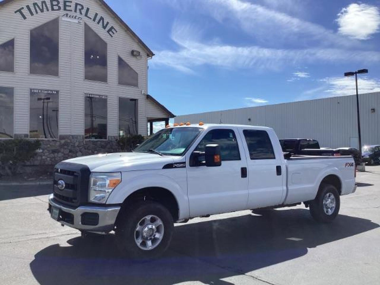 2012 Oxford White /Steel Cloth Interior Ford F-250 SD XL Crew Cab Long Bed 4WD (1FT7W2B64CE) with an 6.2L V8 OHV 16V engine, 6-Speed Automatic transmission, located at 1235 N Woodruff Ave., Idaho Falls, 83401, (208) 523-1053, 43.507172, -112.000488 - Photo #0