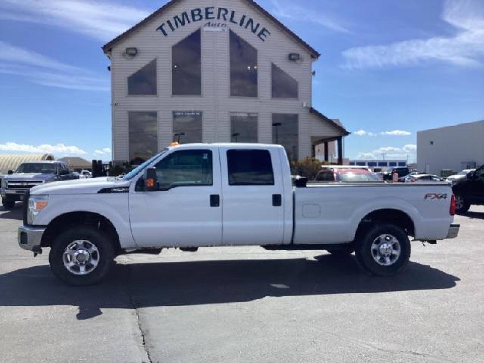 2012 Oxford White /Steel Cloth Interior Ford F-250 SD XL Crew Cab Long Bed 4WD (1FT7W2B64CE) with an 6.2L V8 OHV 16V engine, 6-Speed Automatic transmission, located at 1235 N Woodruff Ave., Idaho Falls, 83401, (208) 523-1053, 43.507172, -112.000488 - Photo #1